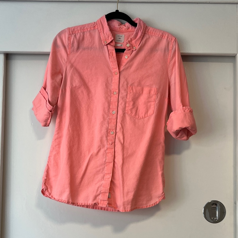 GAP Women's shrunken boyfriend Oxford